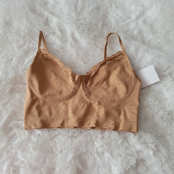 🌻AERIE SUPERCHILL SEAMLESS CORSET BRA TOP SIZE M - Picture 6 of 8